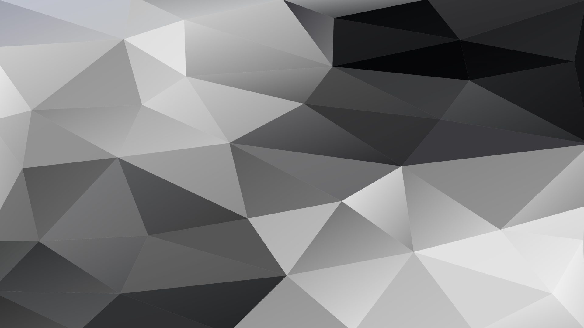 Monochrome polygonal low poly art